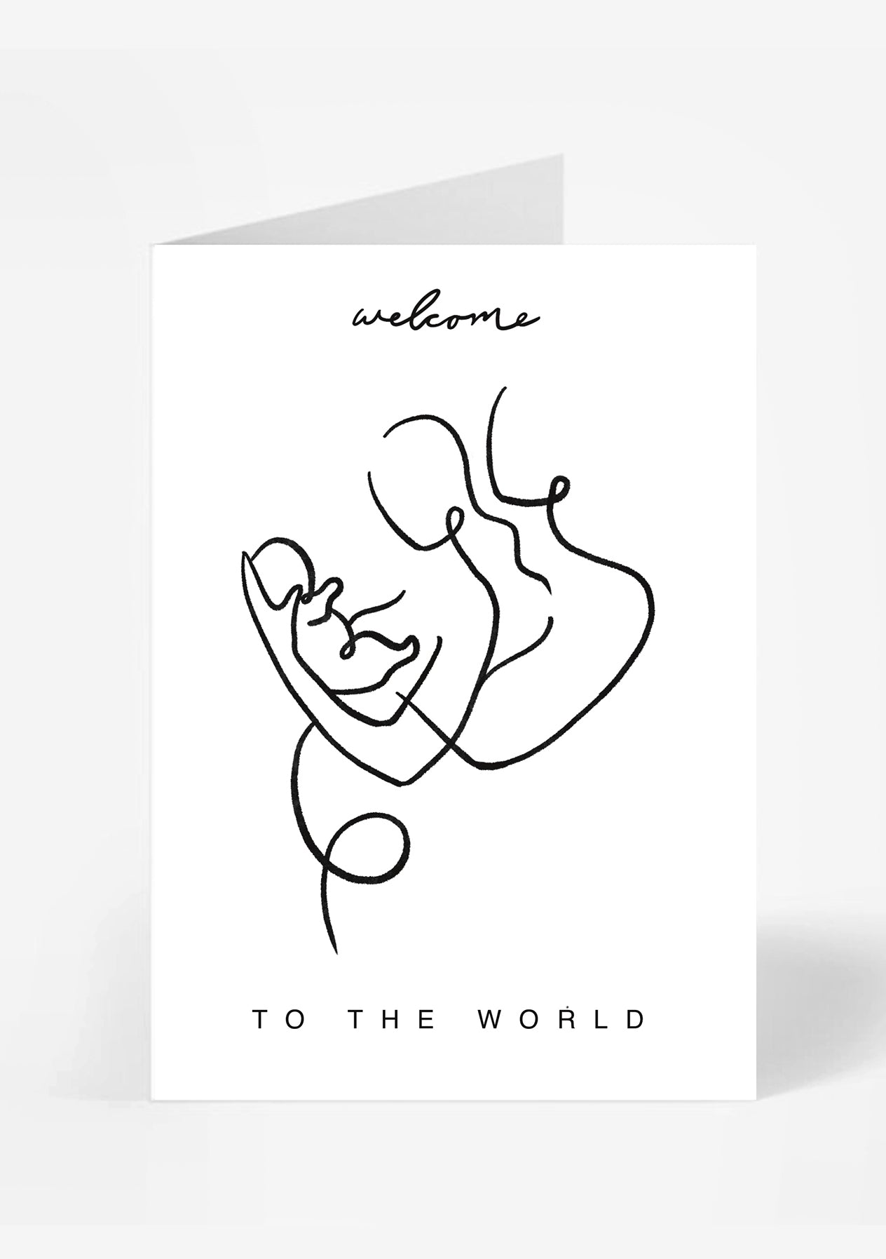 Welcome To The World Card | black