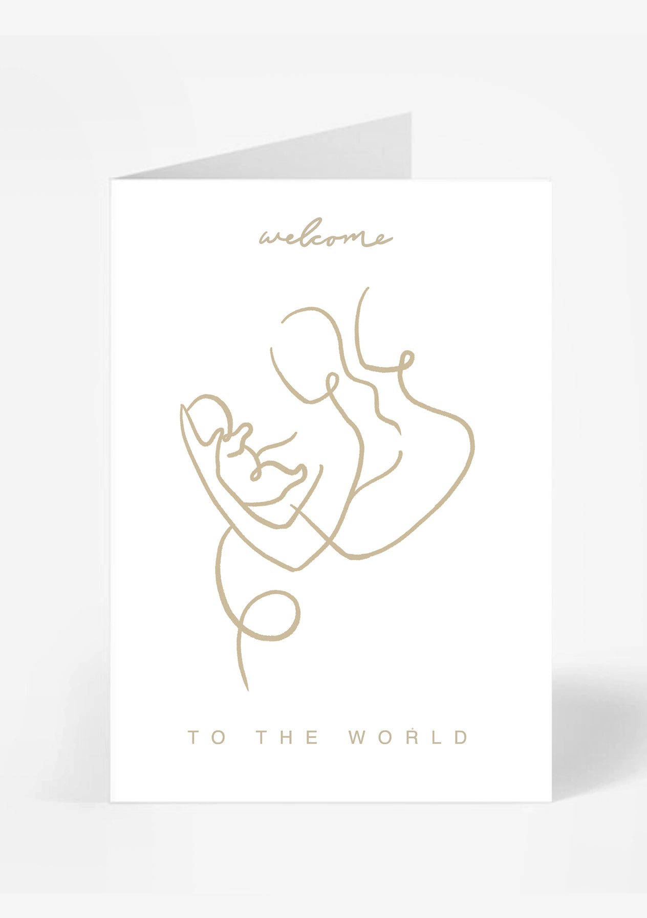 Welcome To The World Card | latte